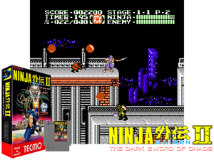 Ninja Gaiden II - The Dark Sword of Chaos (U) [T+Swe1.0_MetalHead] Cover